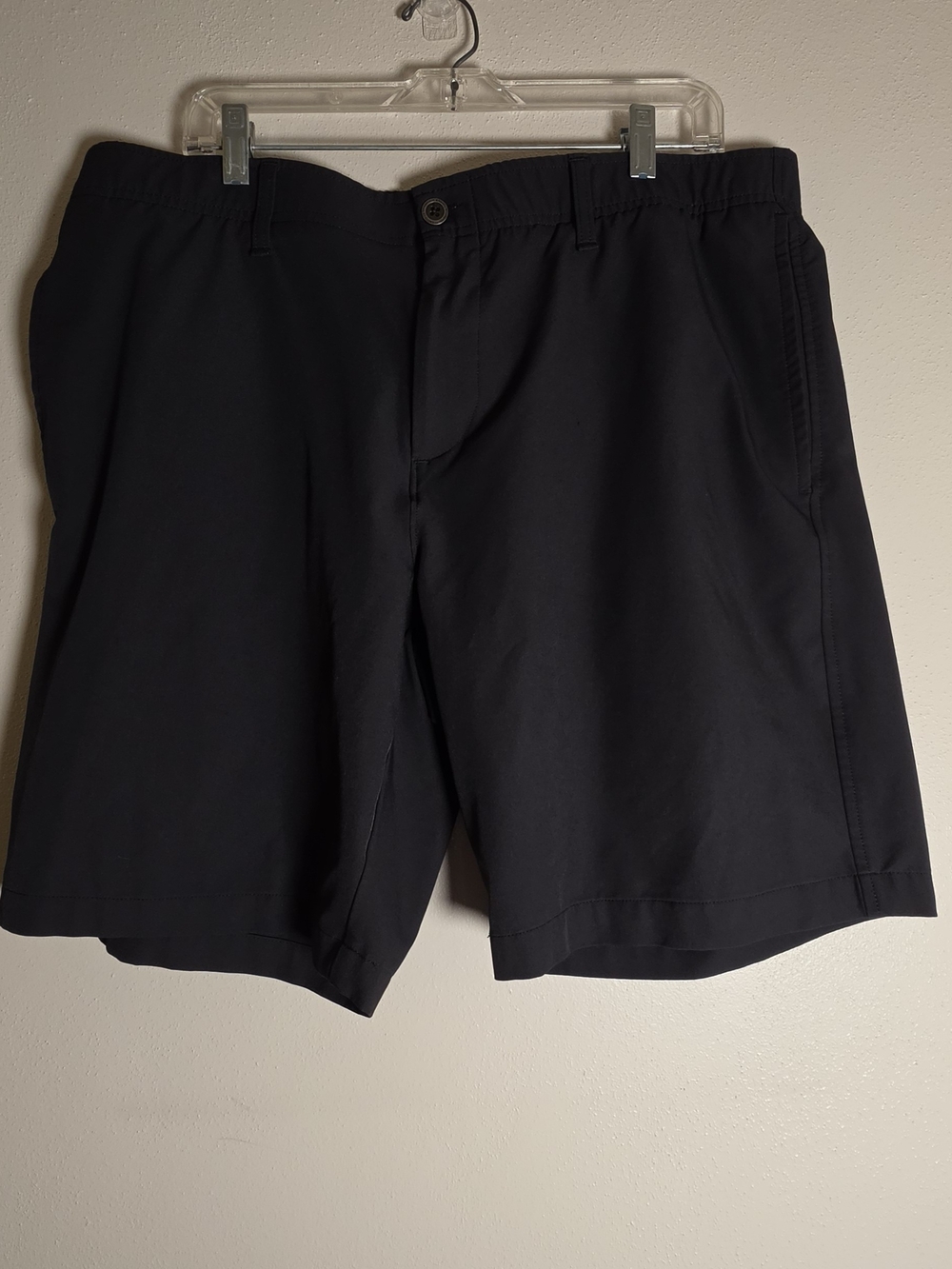 Under Armour Black Flat-Front Performance Shorts